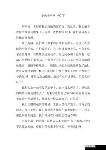 老师的大兔子：一段充满温情与智慧的教育之旅