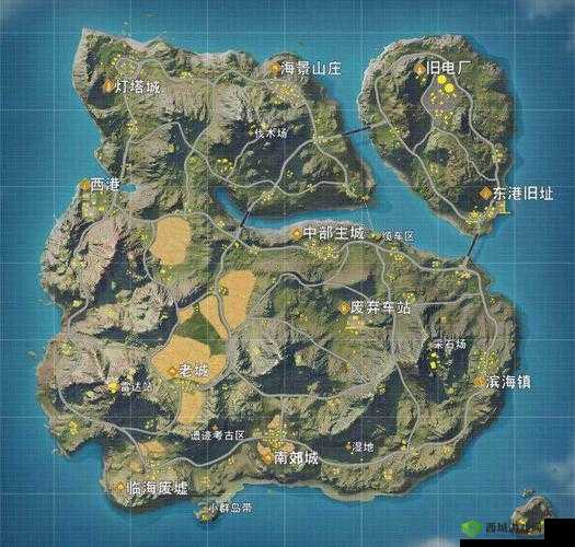 荒野行动全新地图揭秘，水城——探索水上战斗与潜水冒险的新纪元